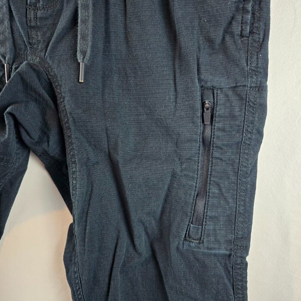 Hurley Pants Mens Medium Black Jogger Chino Drawstring Casual Active Ripstop - Picture 3 of 11